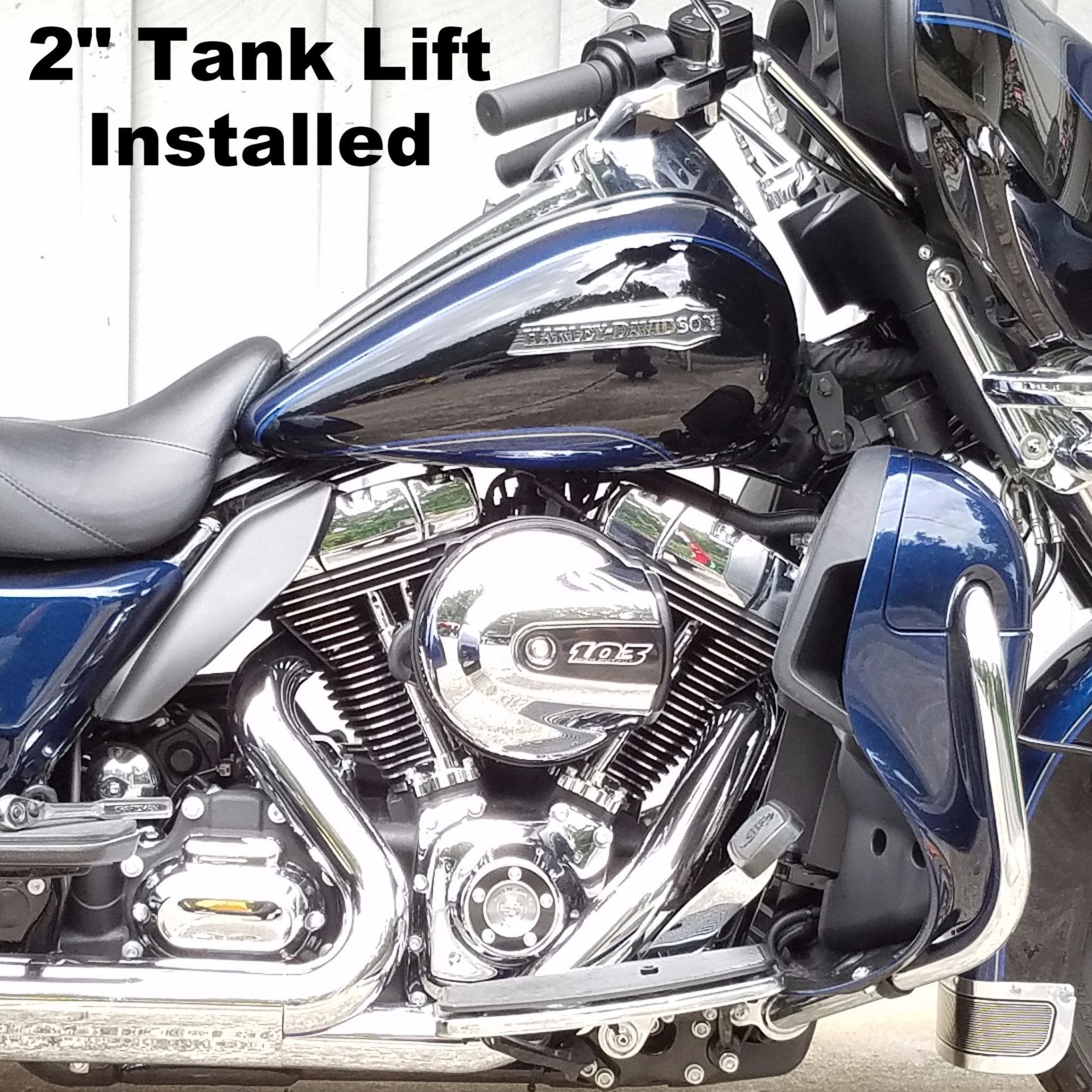 Gas Tank Lift Kit for Touring Models (Road King, Road Glide, Street Glide, Electra Glide, Ultra Classic)