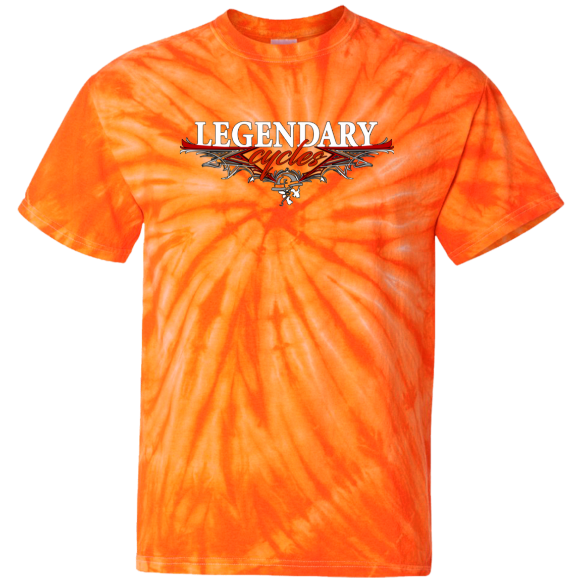 Legendary Cycles Pinstripe Logo Tie Dye T-Shirt