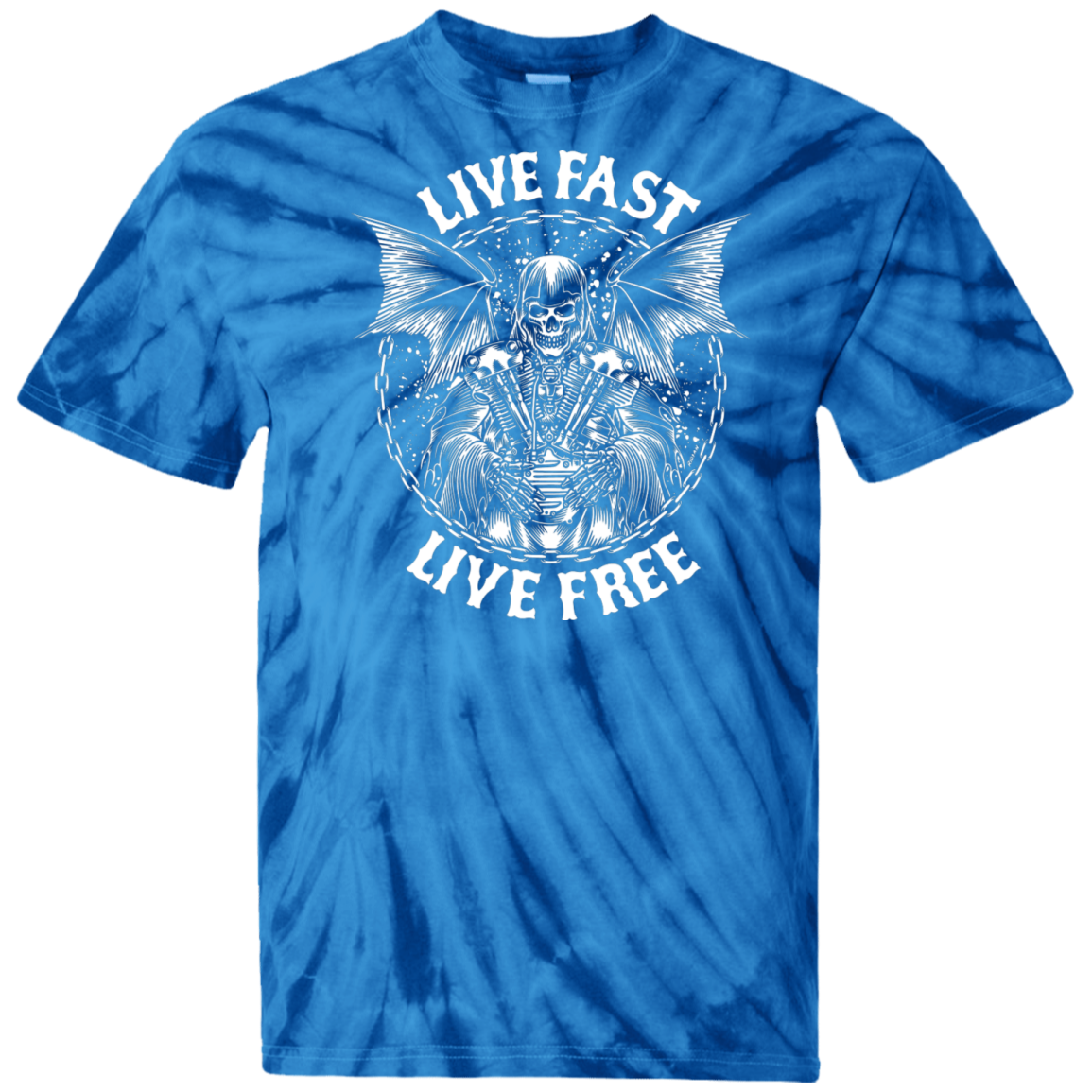 Live Fast Live Free Tie Dye T-Shirt