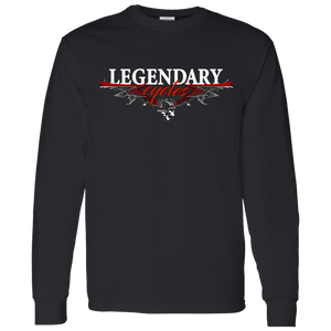 Legendary Cycles Pinstripe Logo Long Sleeve T-Shirt 5.3 oz.