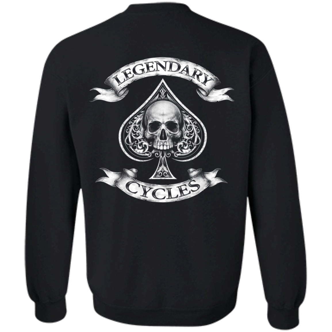 Legendary Cycles Spade Crewneck Pullover Sweatshirt