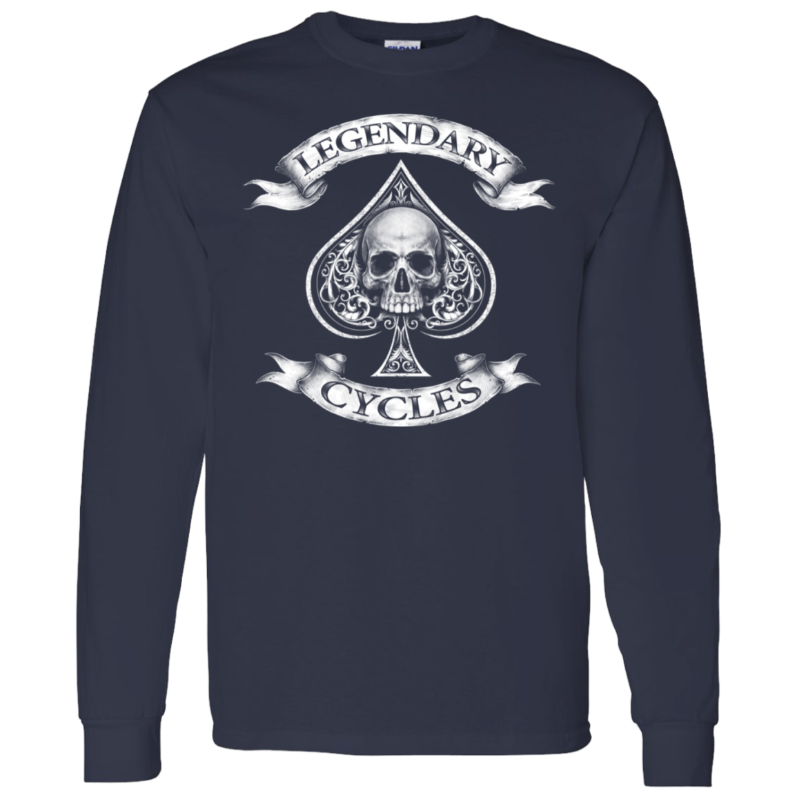 Legendary Cycles Spade Long Sleeve T-Shirt 5.3 oz.