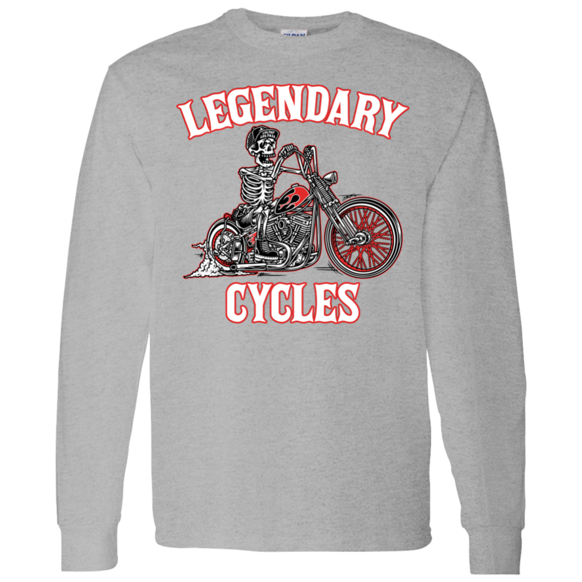 Legendary Cycles Logo Long Sleeve T-Shirt 5.3 oz.