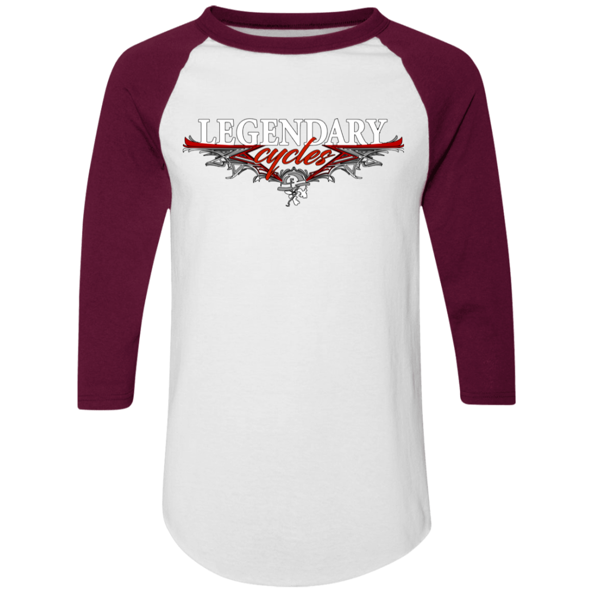 Legendary Cycles Pinstripe Logo Raglan Jersey