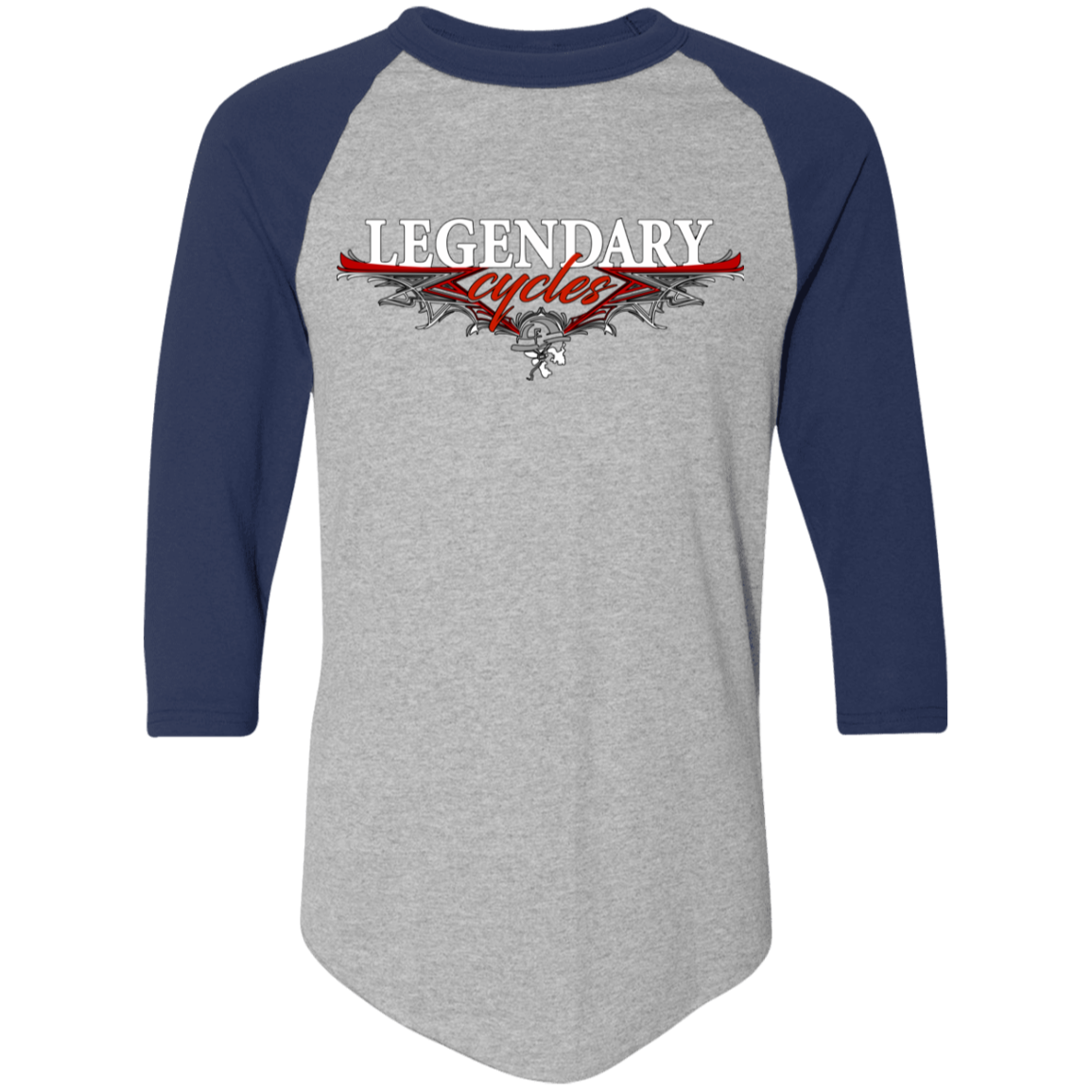 Legendary Cycles Pinstripe Logo Raglan Jersey