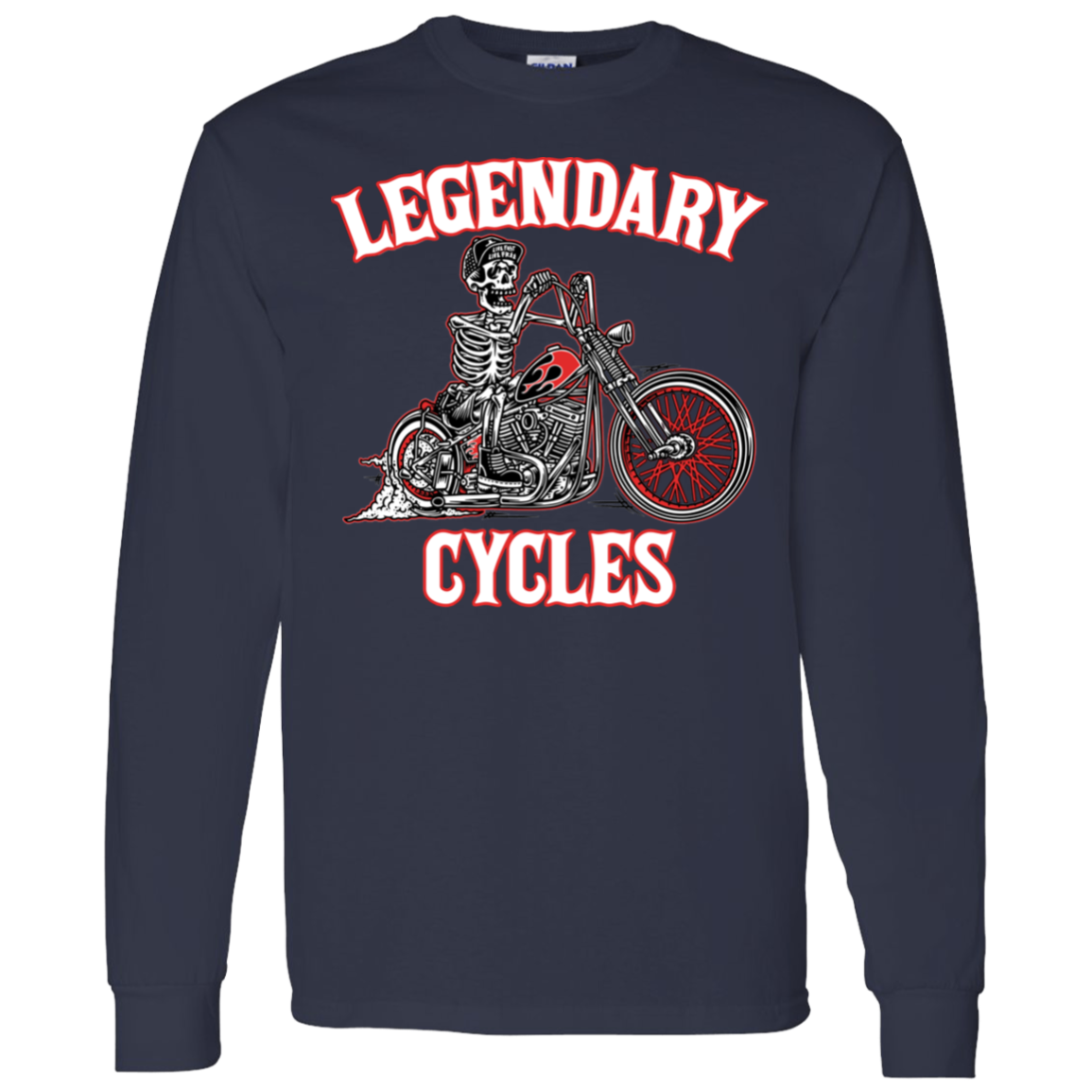 Legendary Cycles Logo Long Sleeve T-Shirt 5.3 oz.