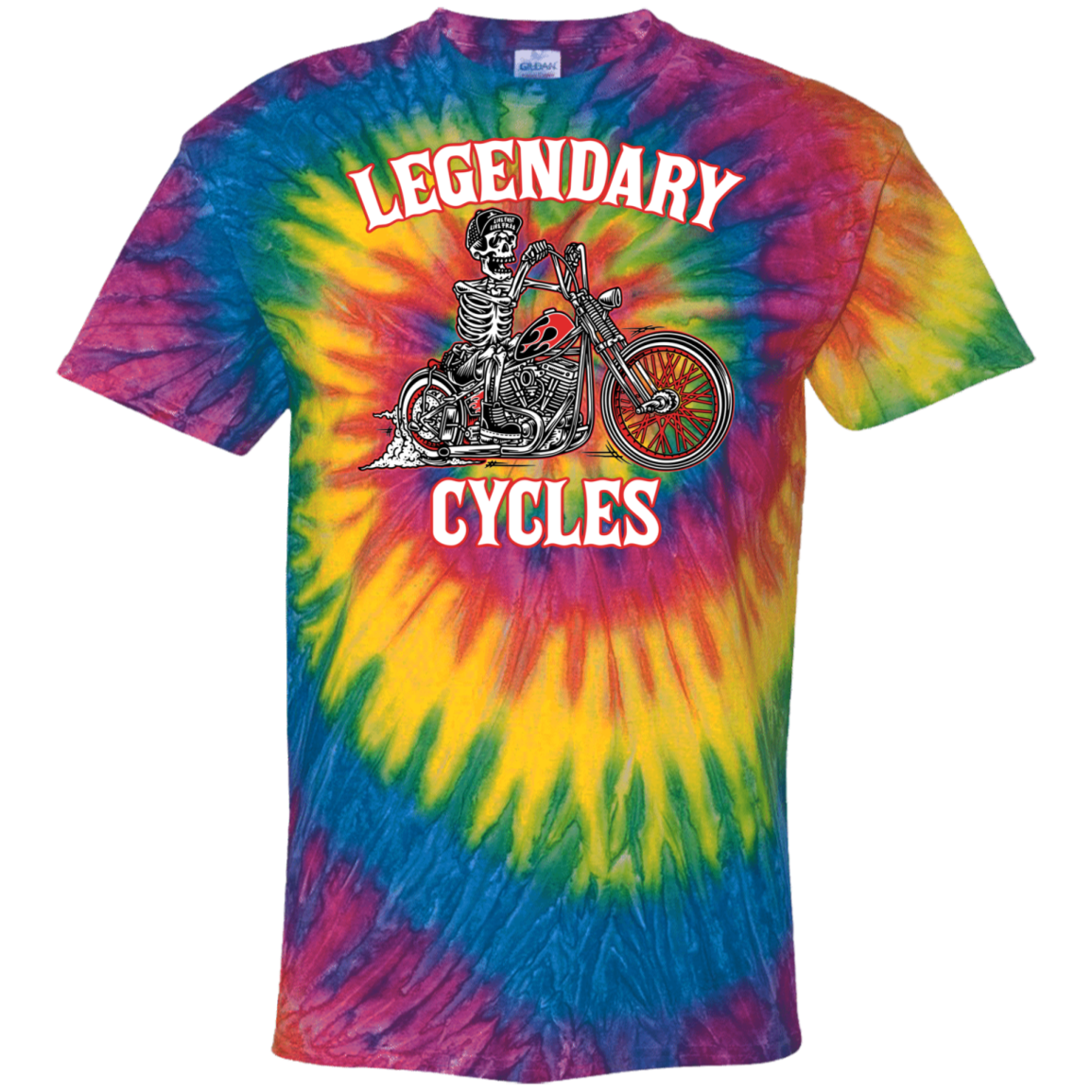 Legendary Cycles Logo Tie Dye T-Shirt