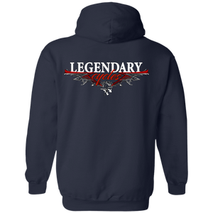 Legendary Cycles Pinstripe Logo Pullover Hoodie