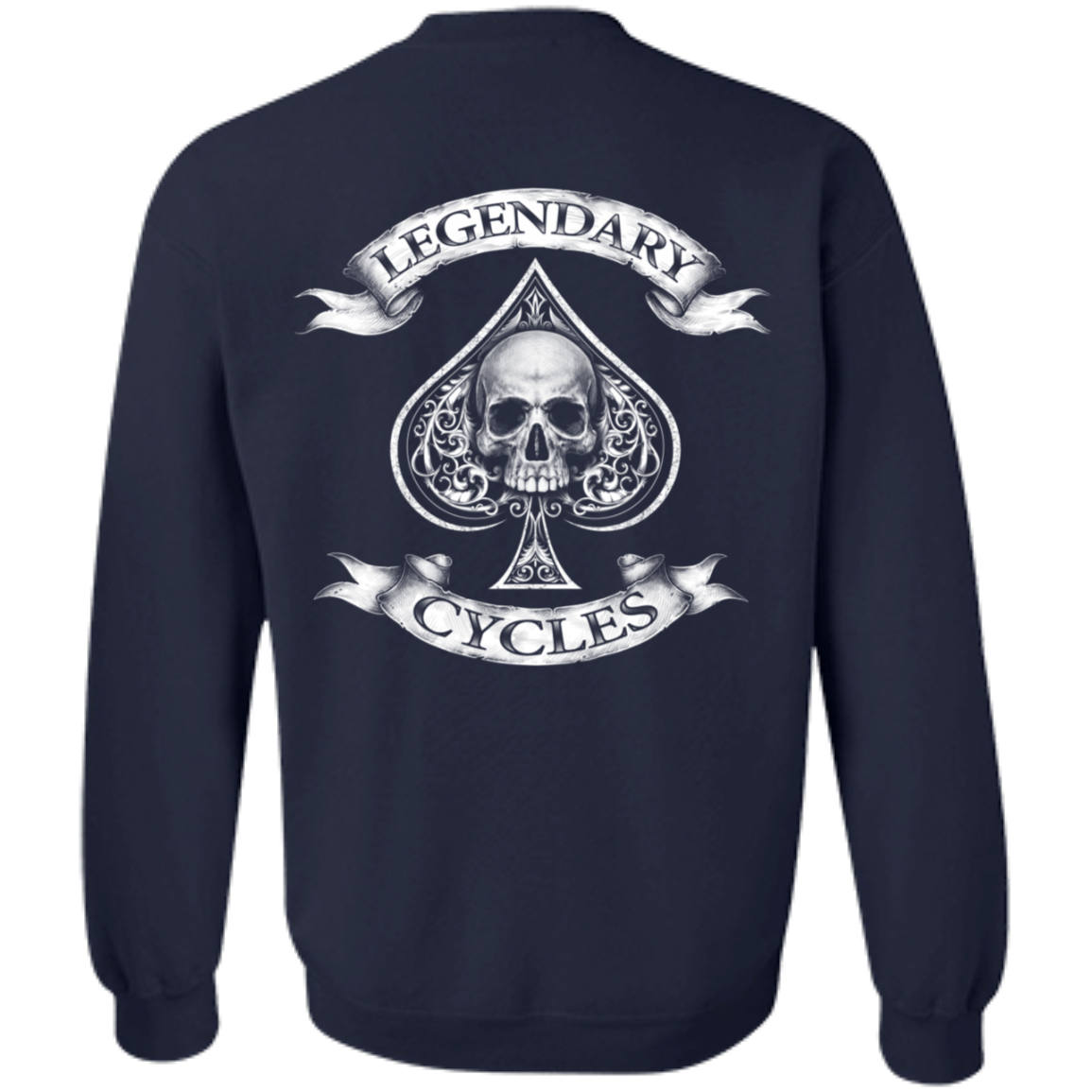 Legendary Cycles Spade Crewneck Pullover Sweatshirt