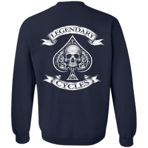 Legendary Cycles Spade Crewneck Pullover Sweatshirt