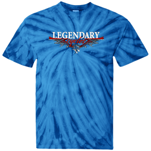 Legendary Cycles Pinstripe Logo Tie Dye T-Shirt