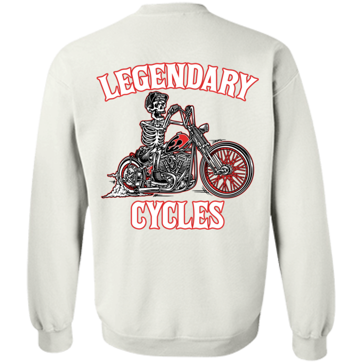 Legendary Cycles Logo Crewneck Pullover Sweatshirt