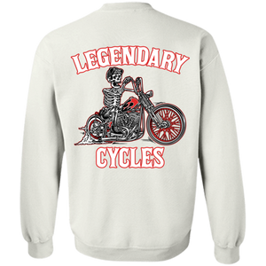 Legendary Cycles Logo Crewneck Pullover Sweatshirt