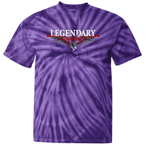 Legendary Cycles Pinstripe Logo Tie Dye T-Shirt